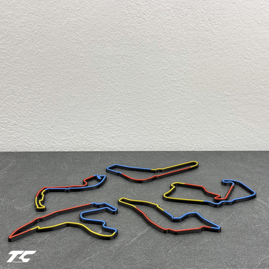Formula 1 Circuits Fridge Magnets - Sector version