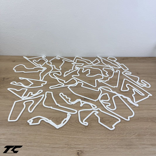 Formel 1 Wandstrecken - Weiße Version
