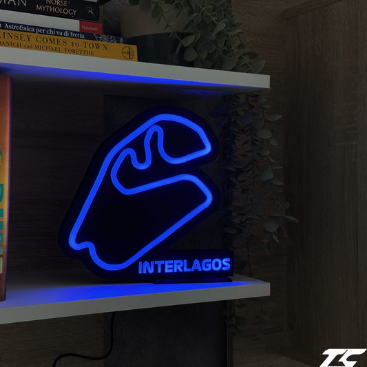 Formula 1 Interlagos Desk Light with RGB LEDs | Perfect Gift for F1 Fans