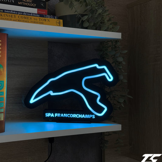 Formula 1 Spa Francorchamps Desk Light with RGB LEDs | Perfect Gift for F1 Fans