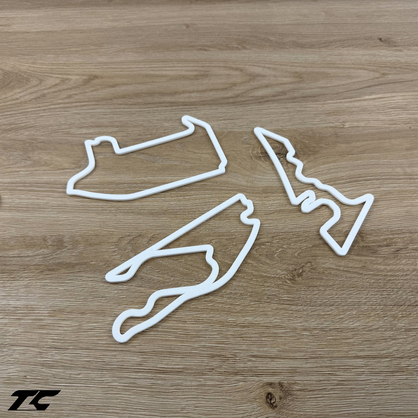 Formel 1 Wandstrecken - Weiße Version