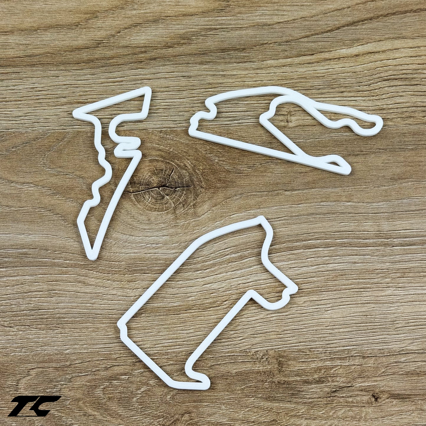 Formula 1 Circuits Fridge Magnets - White version