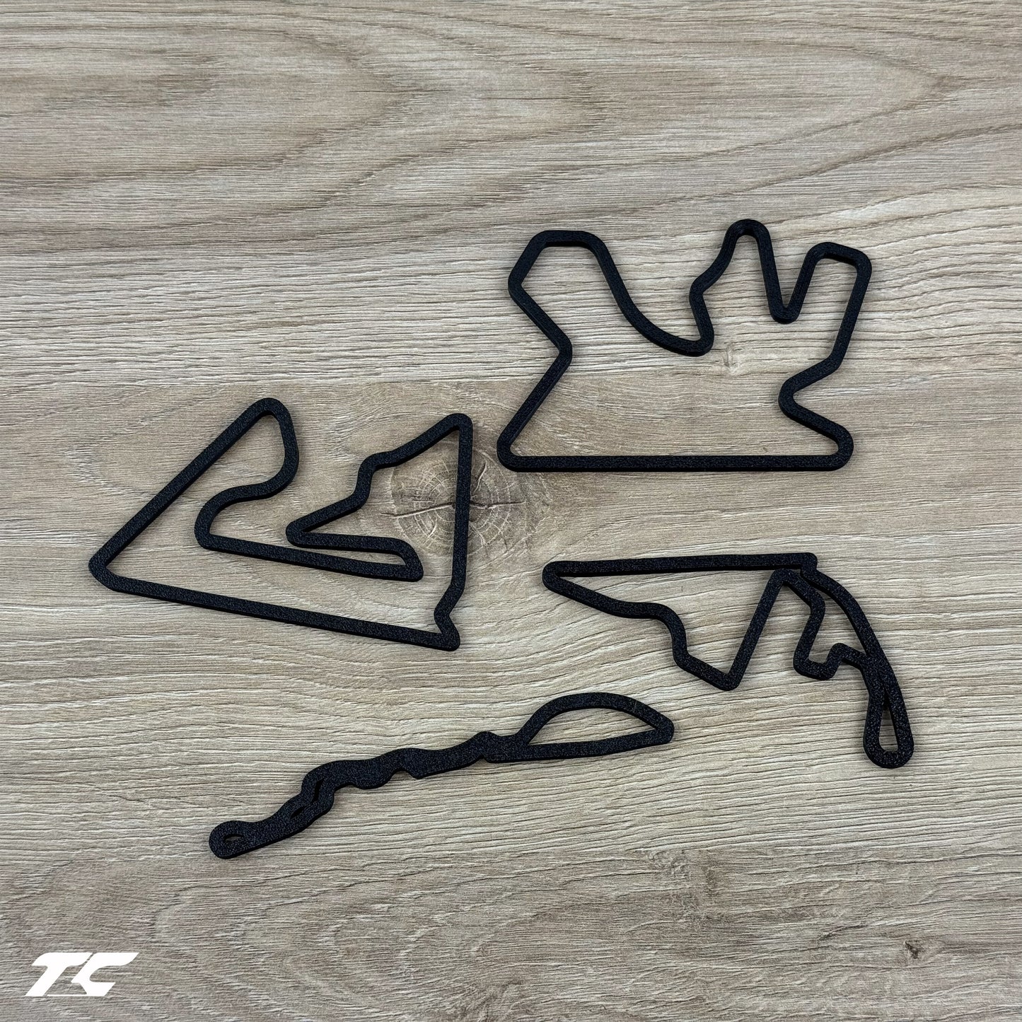 Formula 1 Circuits Fridge Magnets - Black version
