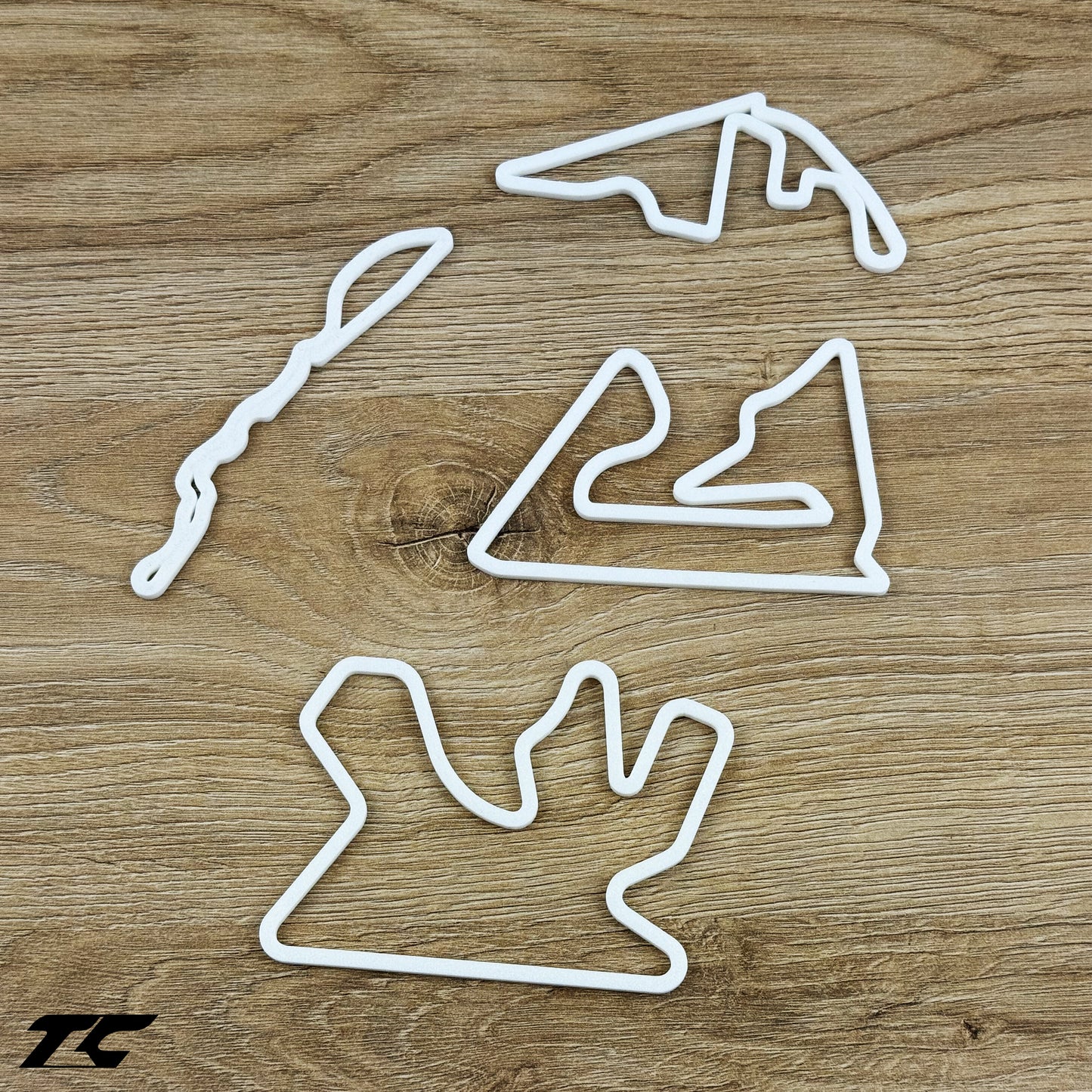 Formula 1 Circuits Fridge Magnets - White version
