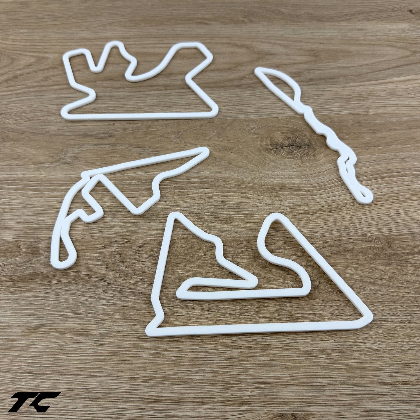 Formel 1 Wandstrecken - Weiße Version