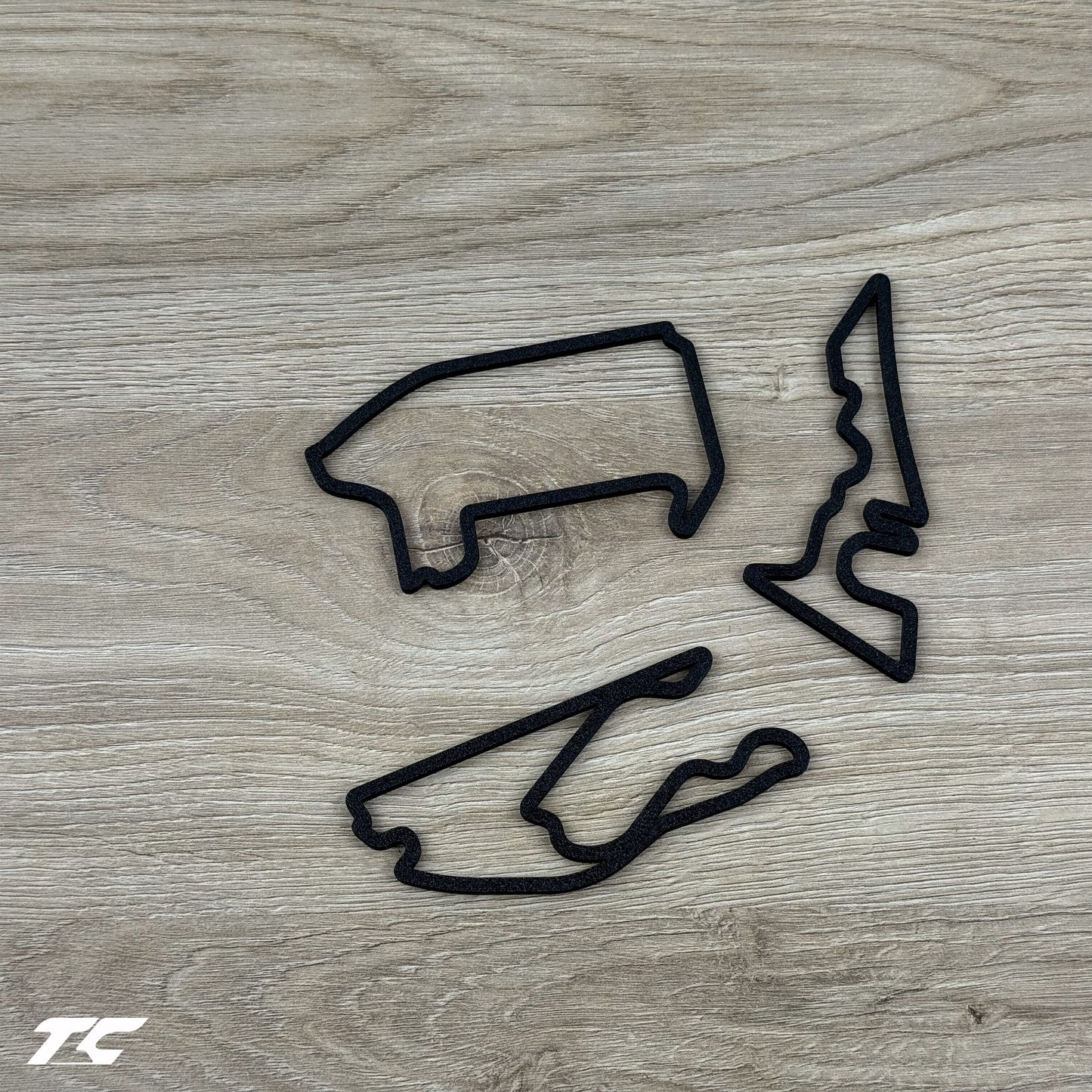 Formula 1 Circuits Fridge Magnets - Black version