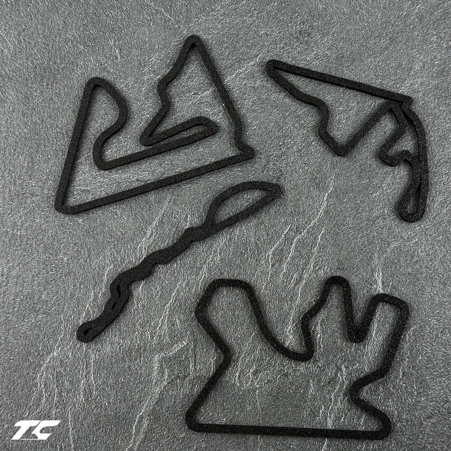 Formula 1 Circuits Fridge Magnets - Black version