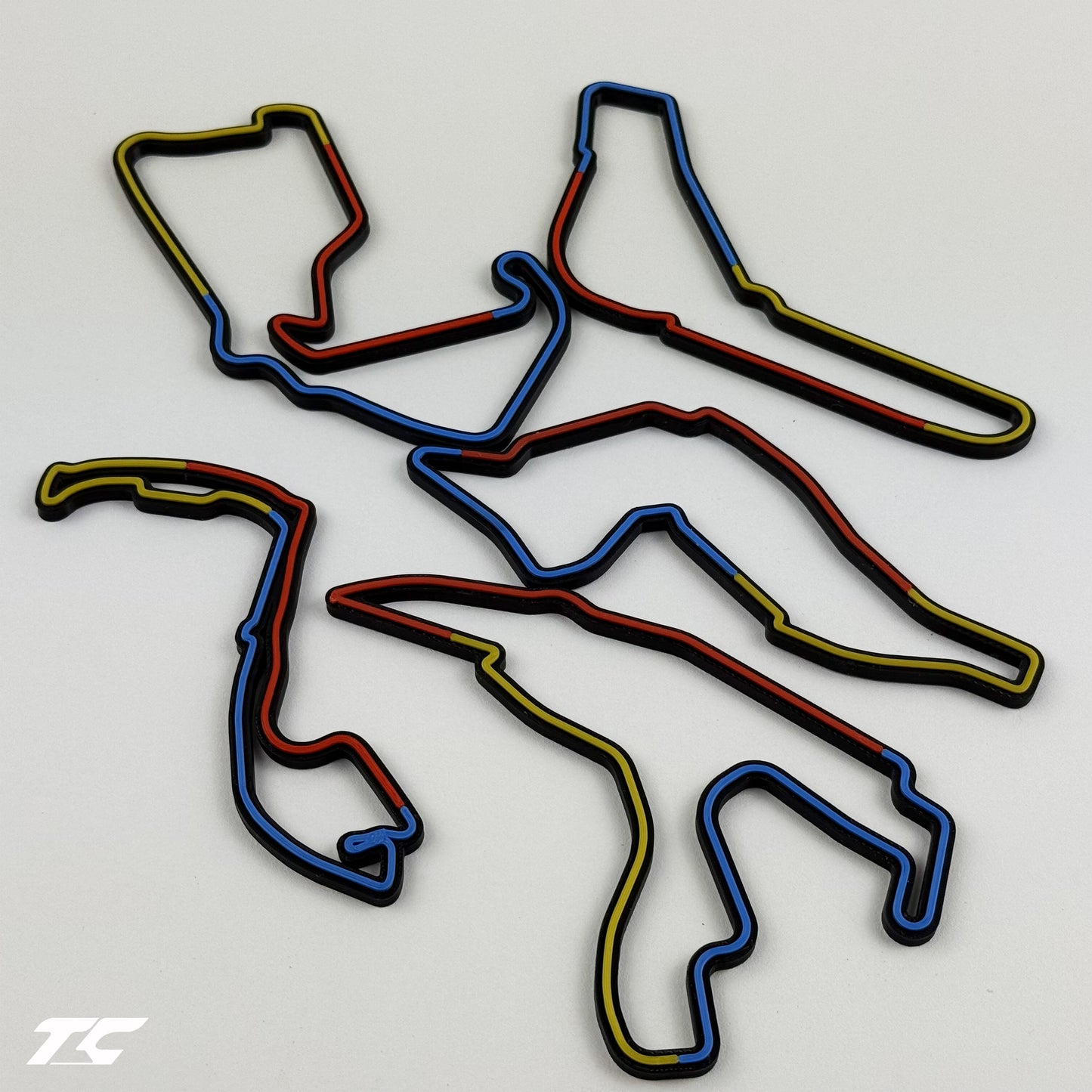 Formula 1 Circuits Fridge Magnets - Sector version