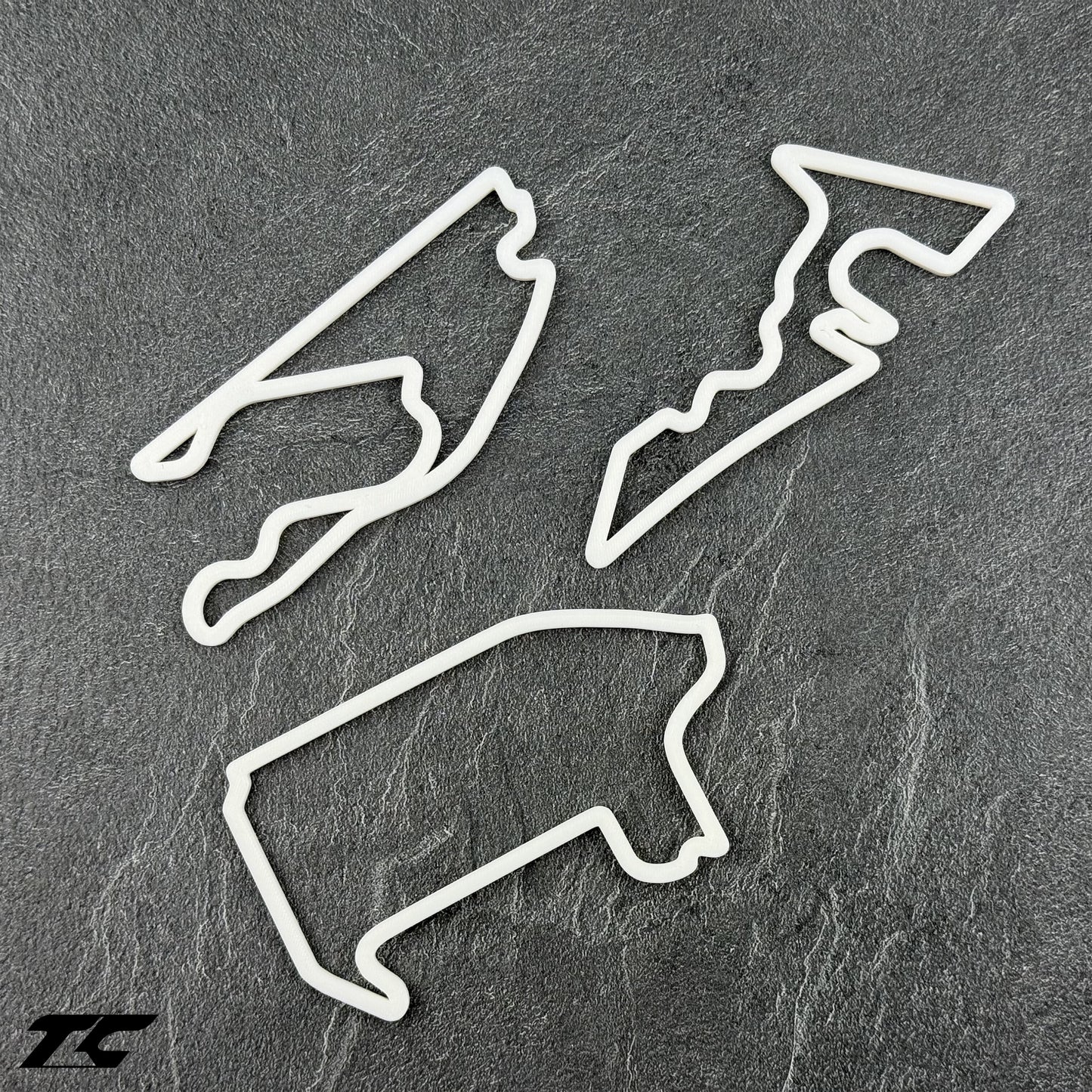 Formula 1 Circuits Fridge Magnets - White version