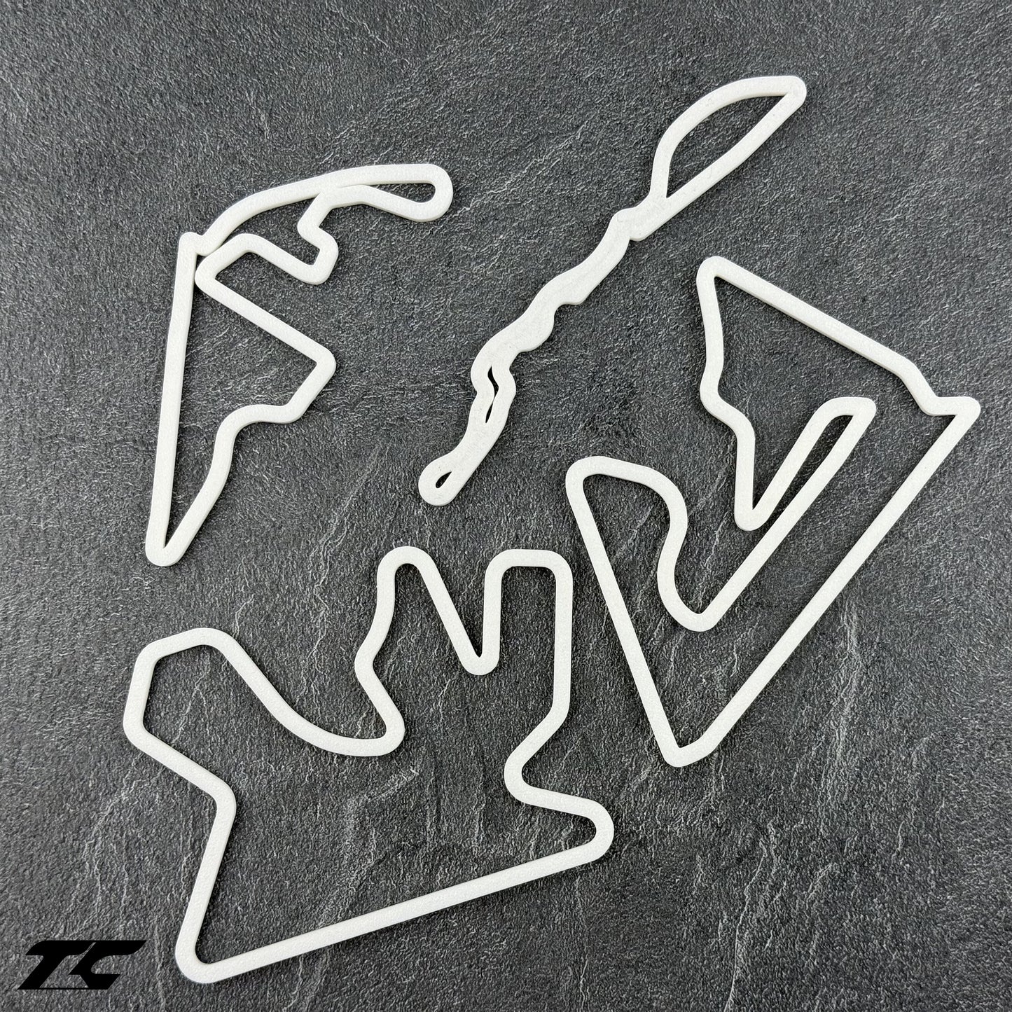 Formula 1 Circuits Fridge Magnets - White version