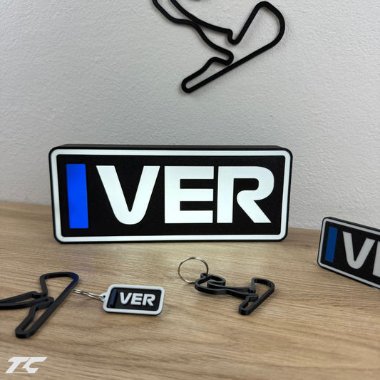 Max Verstappen F1 Bundle – Zandvoort Circuit Keychain, LED Lamp, Wall Art & Magnet – Formula 1 Gifts for Fans