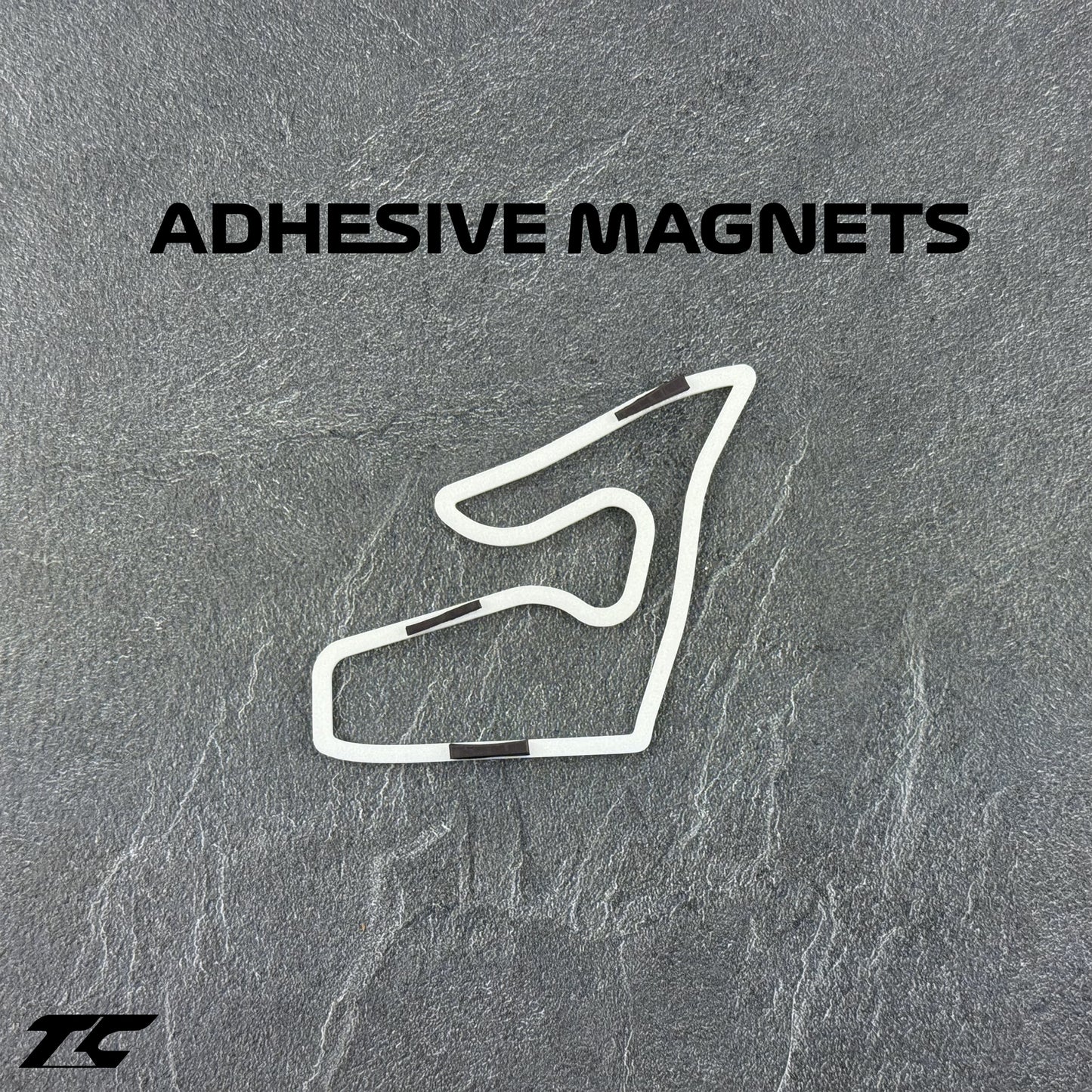 Formula 1 Circuits Fridge Magnets - White version