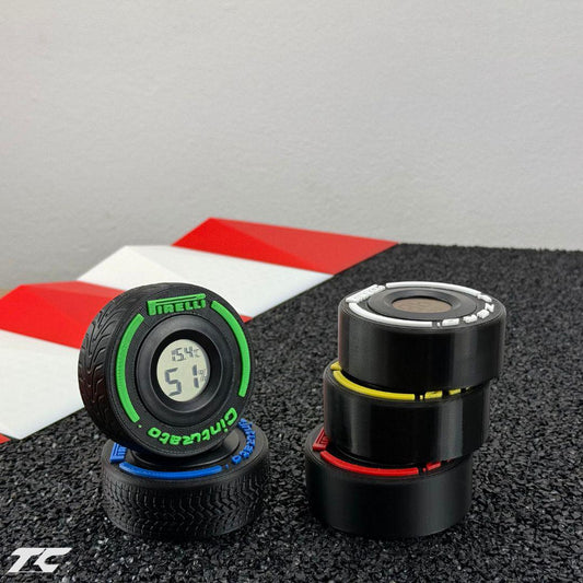 F1 Tires Desk Thermometer & Hygrometer