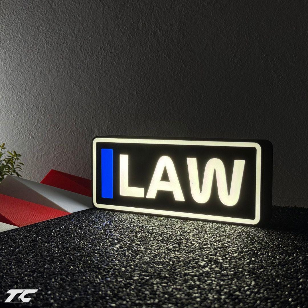 Formula 1 Liam Lawson LED Lighting Lamp, F1 Racing