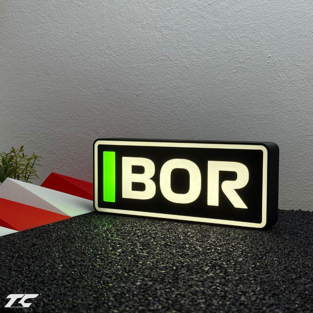Formula 1 Gabriel Bortoleto LED Lighting Lamp, F1 Racing