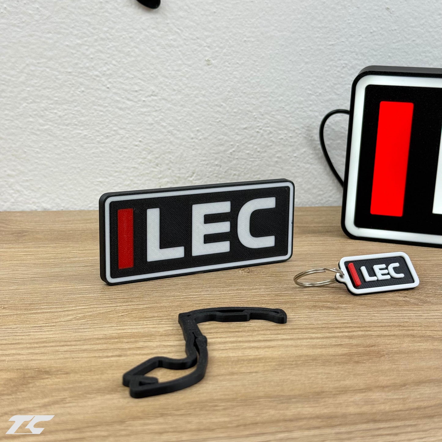 Charles Leclerc F1 Bundle – Monaco Circuit Keychain, LED Lamp, Wall Art & Magnet – Formula 1 Gifts for Fans