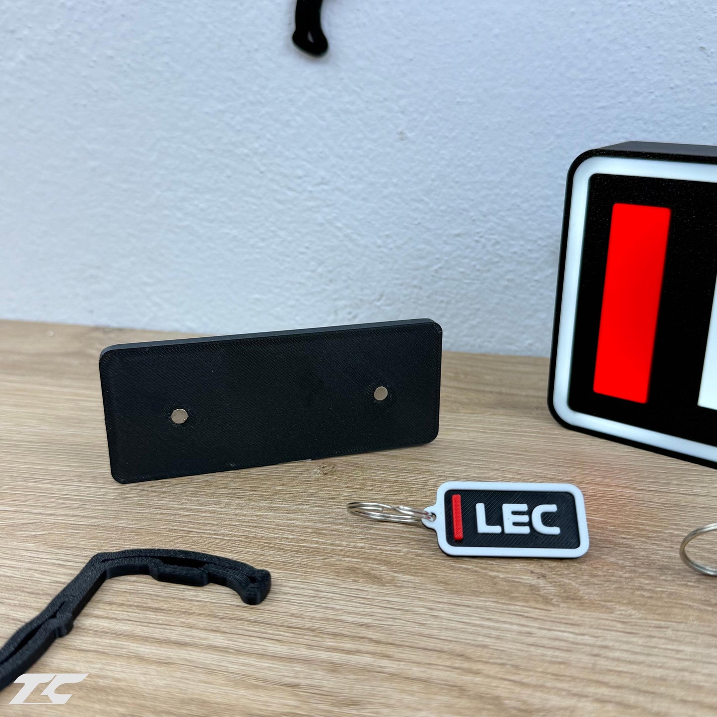 Charles Leclerc F1 Bundle – Monaco Circuit Keychain, LED Lamp, Wall Art & Magnet – Formula 1 Gifts for Fans