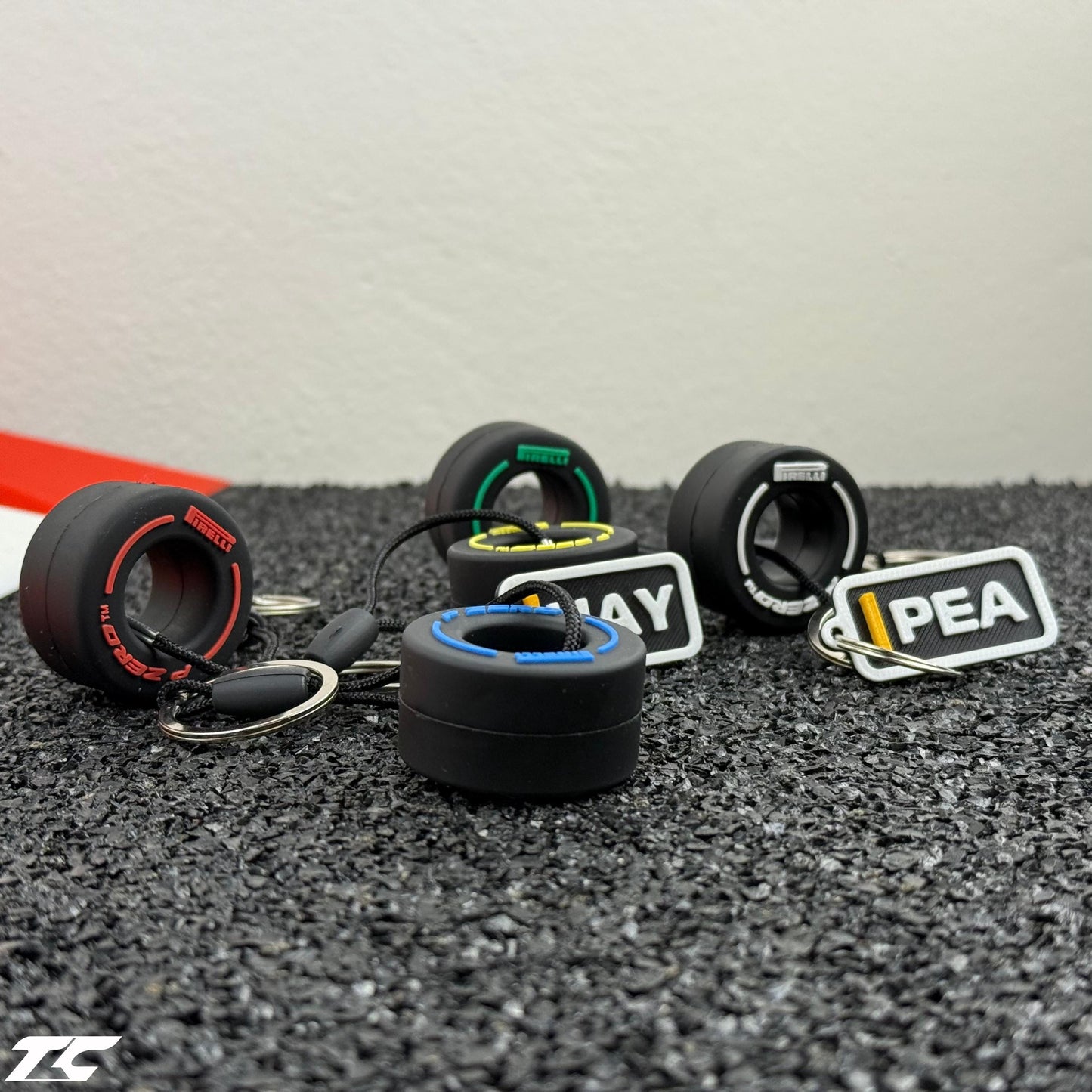 F1 The Movie Keychain + Tyre – Driver Tag with Compound Choice | Sonny Hayes or Joshua Pearce