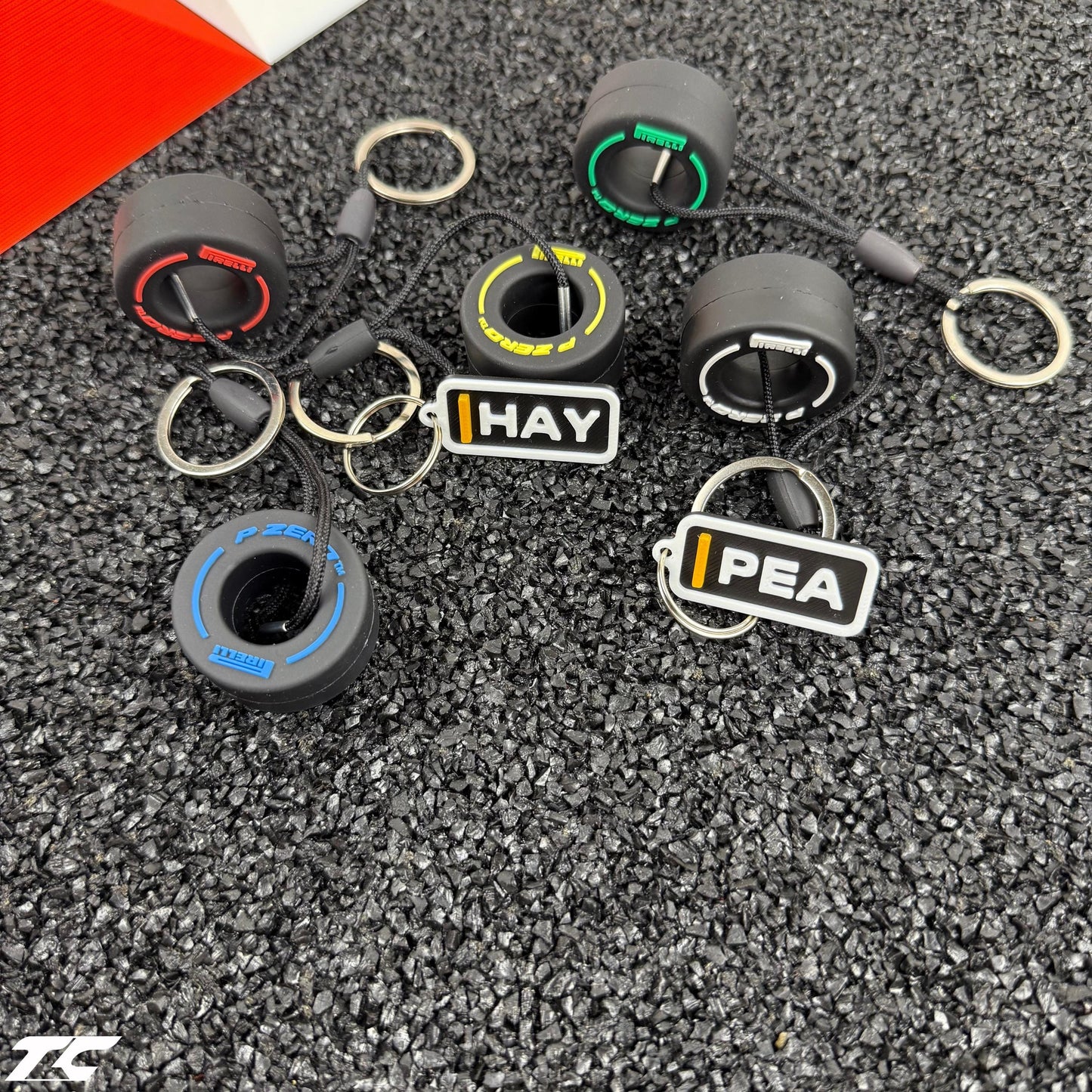 F1 The Movie Keychain + Tyre – Driver Tag with Compound Choice | Sonny Hayes or Joshua Pearce
