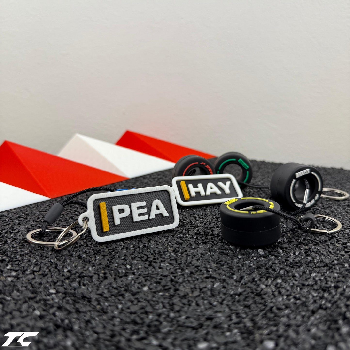 F1 The Movie Keychain + Tyre – Driver Tag with Compound Choice | Sonny Hayes or Joshua Pearce