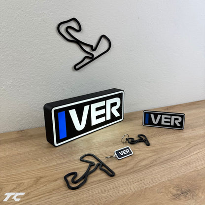 Max Verstappen F1 Bundle – Zandvoort Circuit Keychain, LED Lamp, Wall Art & Magnet – Formula 1 Gifts for Fans