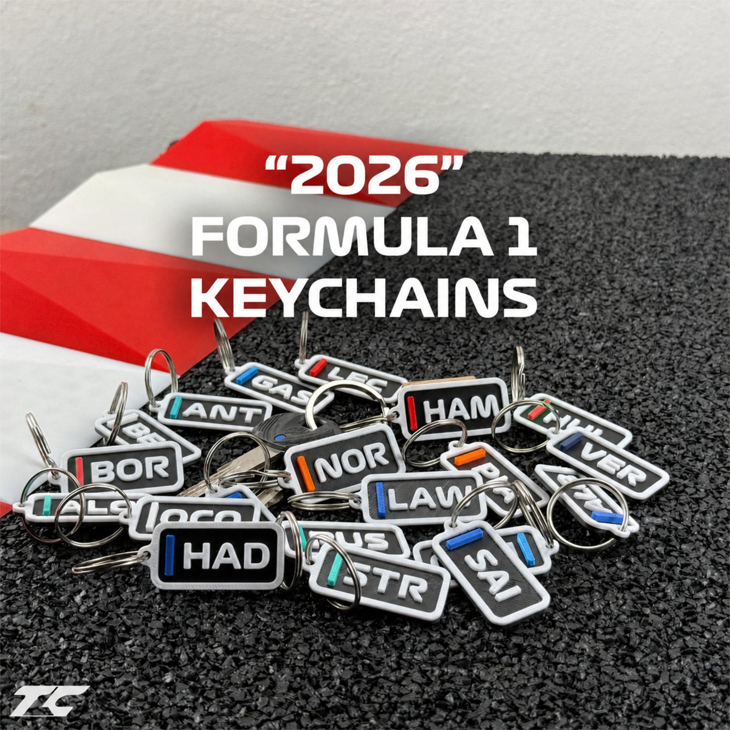 Formula 1 Keychains - 2026 Drivers Edition - Small Version