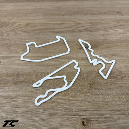 Formel 1 Wandstrecken - Weiße Version