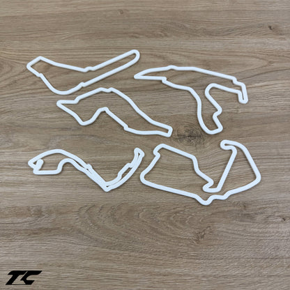 Formel 1 Wandstrecken - Weiße Version