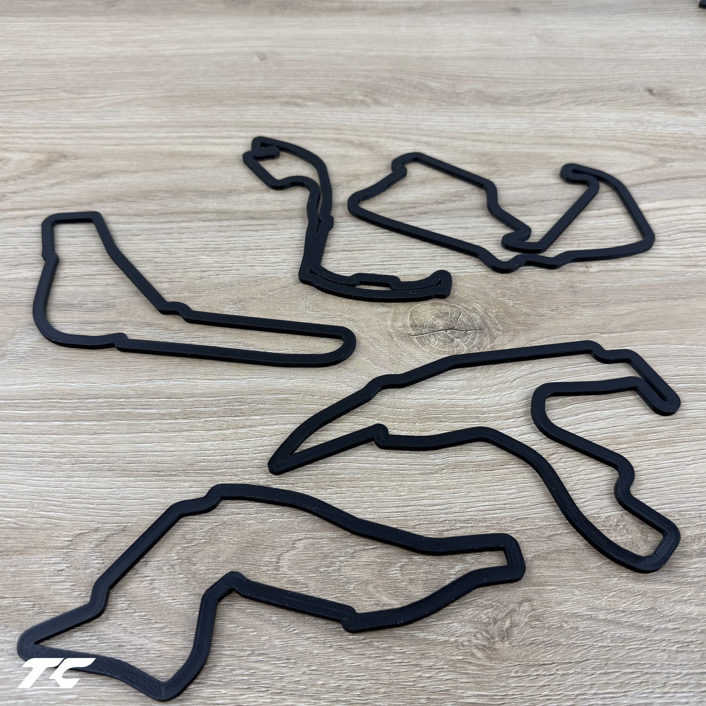 Formel 1 Wandstrecken - Schwarze Version