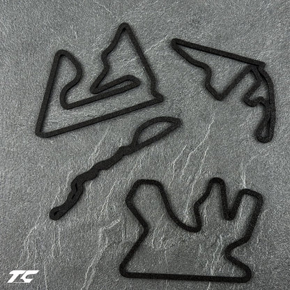 Formula 1 Circuits Fridge Magnets - Black version