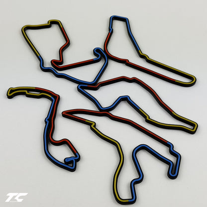 Formula 1 Circuits Fridge Magnets - Sector version