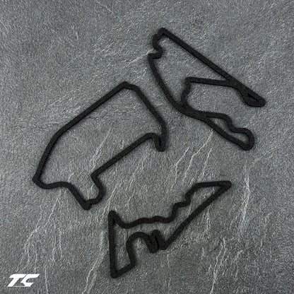 Formula 1 Circuits Fridge Magnets - Black version