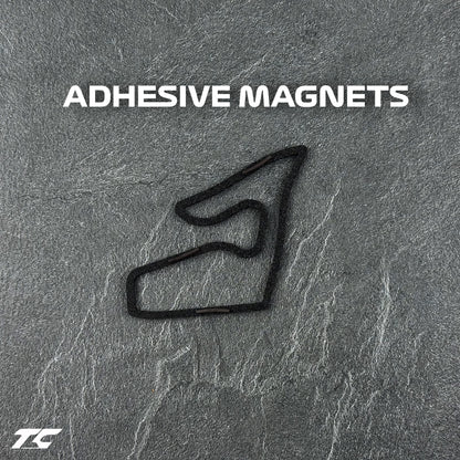 Formula 1 Circuits Fridge Magnets - Black version