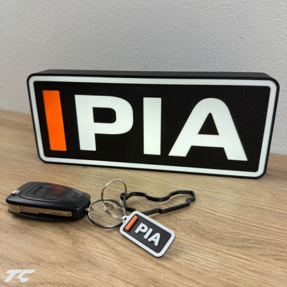 Oscar Piastri F1 Bundle – Melbourne Circuit Keychain, LED Lamp, Wall Art & Magnet – Formula 1 Gifts for Fans