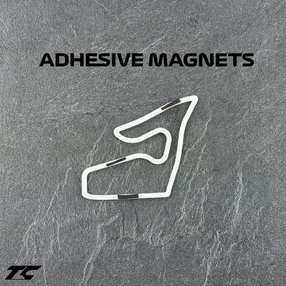 Formula 1 Circuits Fridge Magnets - White version