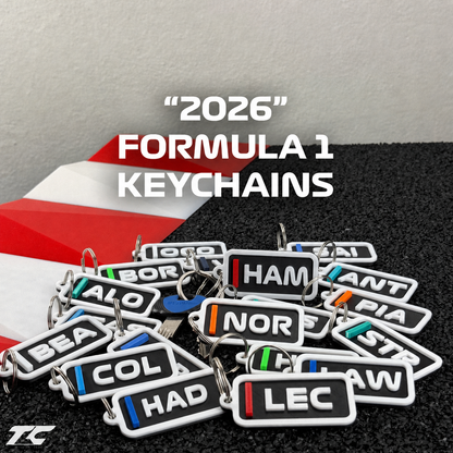 Formula 1 Keychain - 2026 Drivers Edition - Large Version