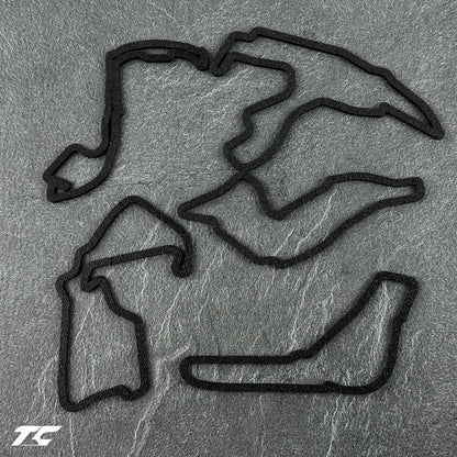 Formula 1 Circuits Fridge Magnets - Black version