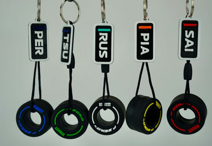 Formula 1 Keychain - Drivers and Tires