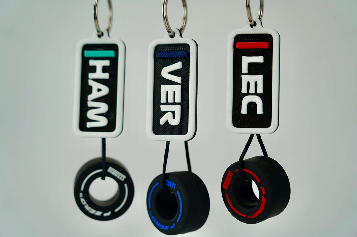 Formula 1 Keychain - Drivers and Tires