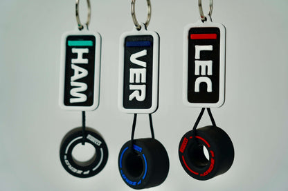 Formula 1 Keychain - Drivers and Tires