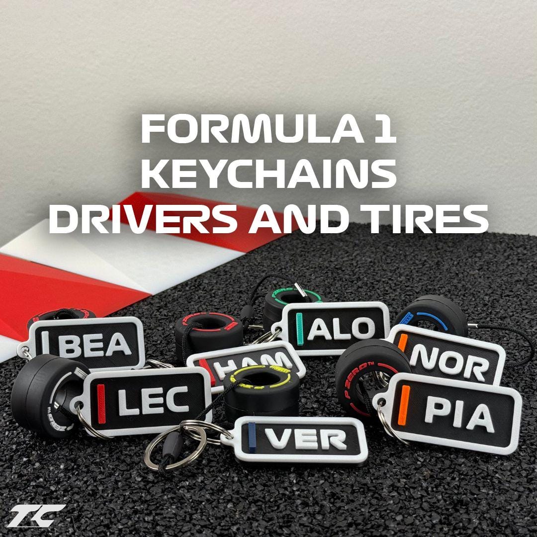 Formula 1 Keychain - Drivers and Tires