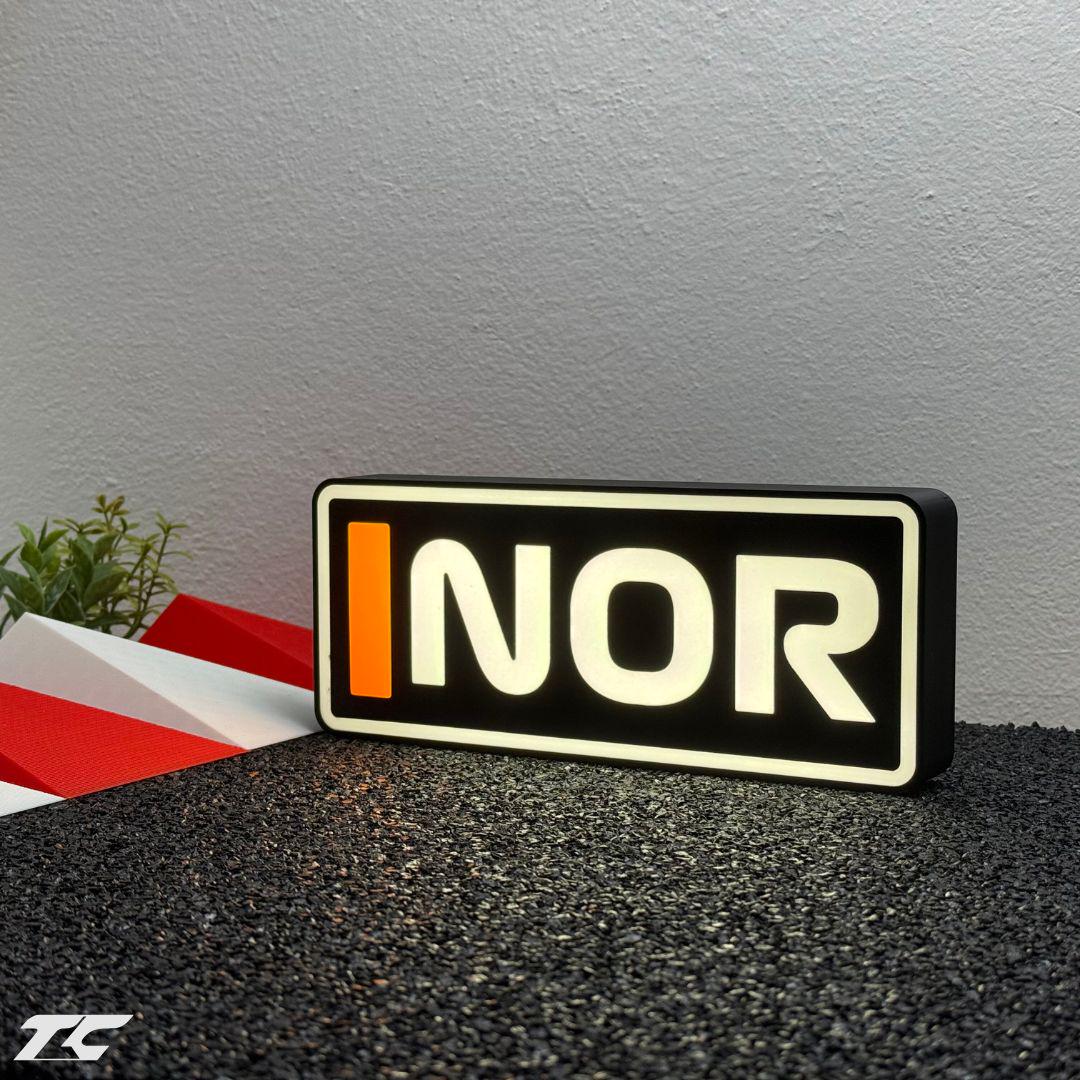 Formula 1 Lando Norris LED Lighting Lamp, F1 Racing