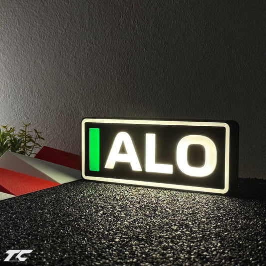 Formula 1 Fernando Alonso LED Lighting Lamp, F1 Racing