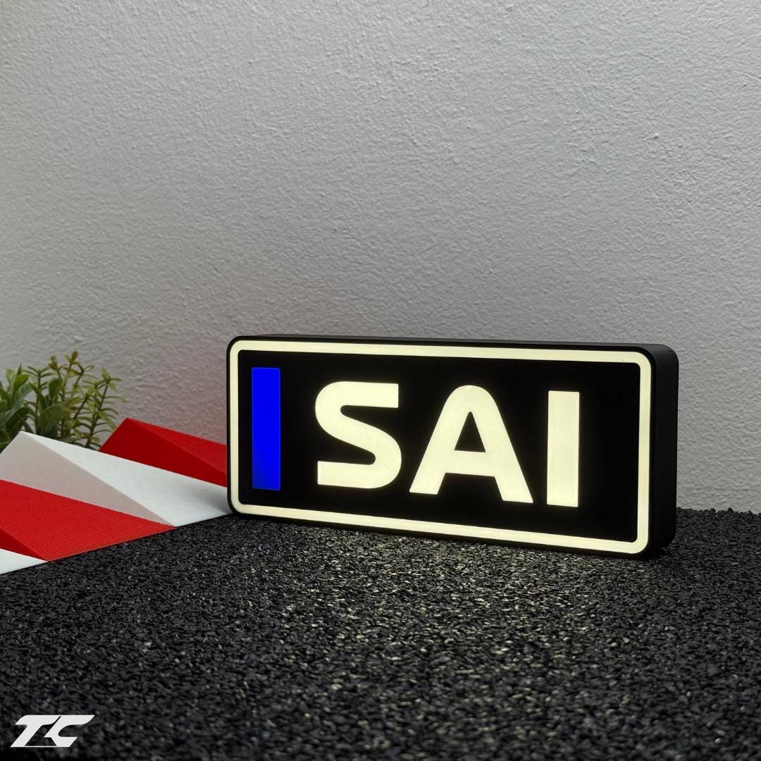 Formula 1 Carlos Sainz LED Lighting Lamp, F1 Racing