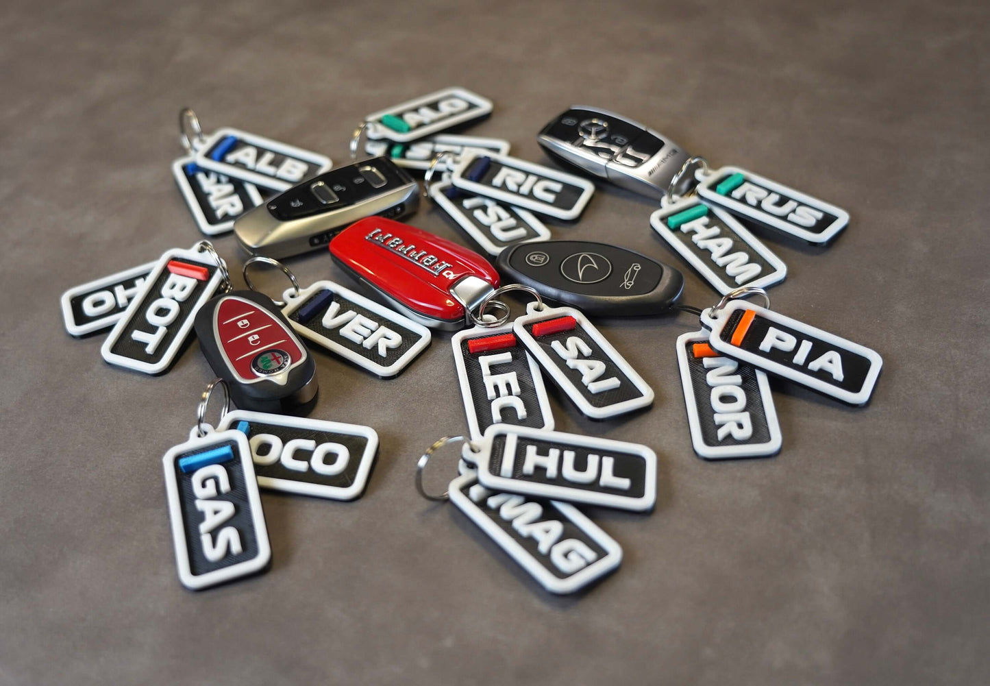 Formula 1 Keychain - Drivers Edition - Large Version